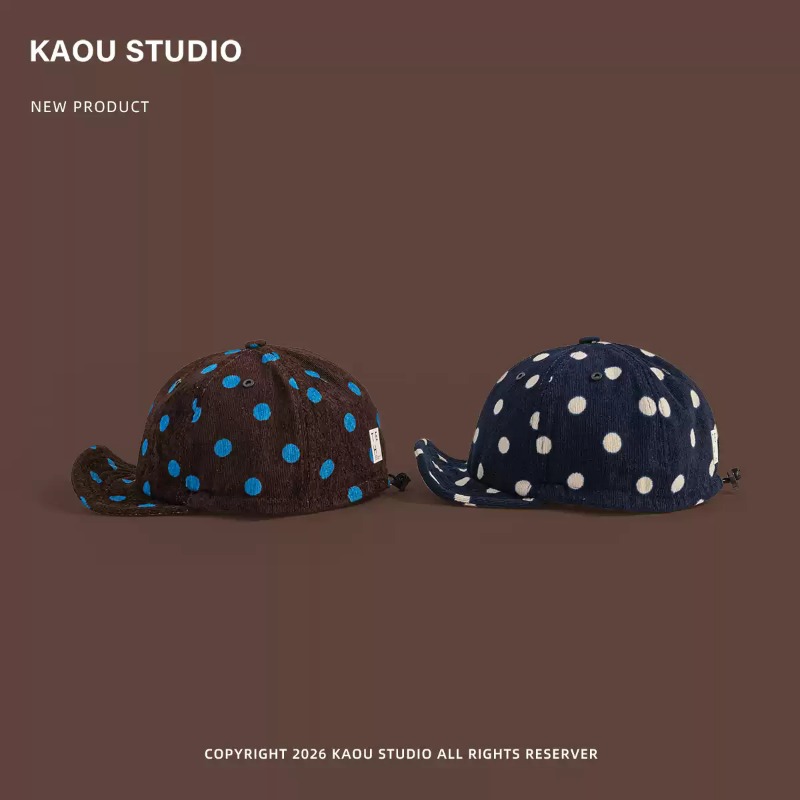 Unisex Polka Dot Corduroy Base - Corduroy Cap 5 Panel recension och pris