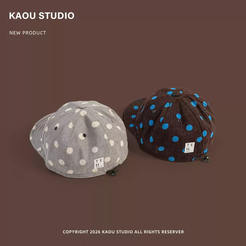 Unisex Polka Dot Corduroy Base - Corduroy Cap 5 Panel recension och pris