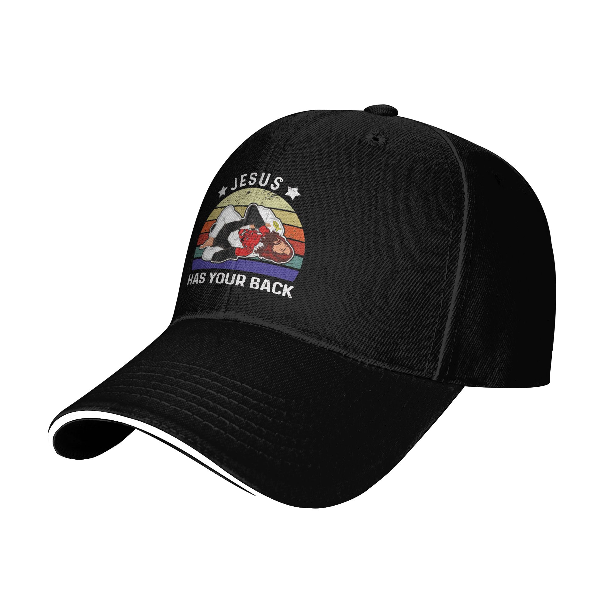 Jesus Has Your Back Jiu Jitsu  - Golf Cap Dad recension och pris